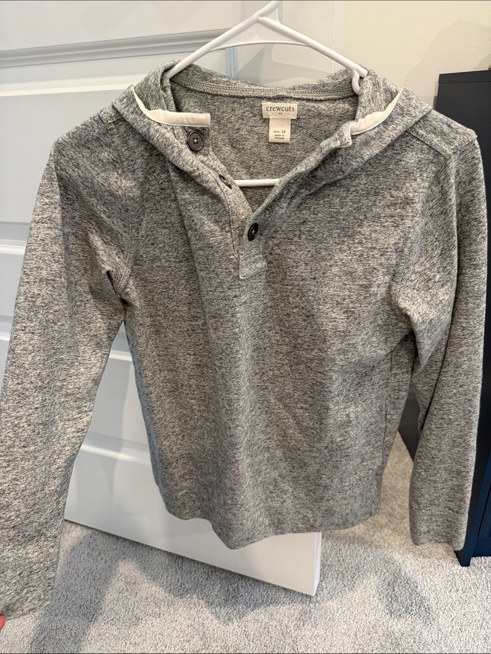 crewcuts Grey Hooded Henley